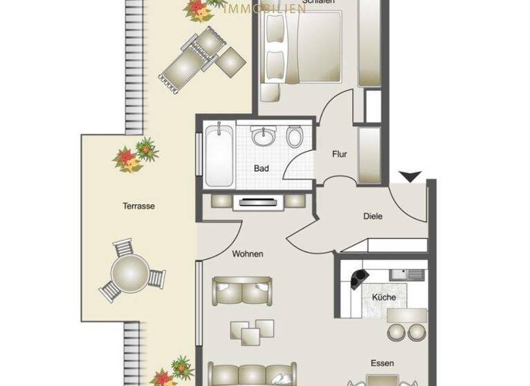 Wohnung zur Miete 1.100 € 2 Zimmer 66 m² Bonlanden Filderstadt / Bonlanden 70794