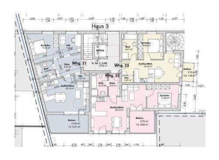 Wohnung zum Kauf provisionsfrei 460.100 € 3 Zimmer 67,7 m² 2. Geschoss Schutterstr. 8 Ingolstadt 85049