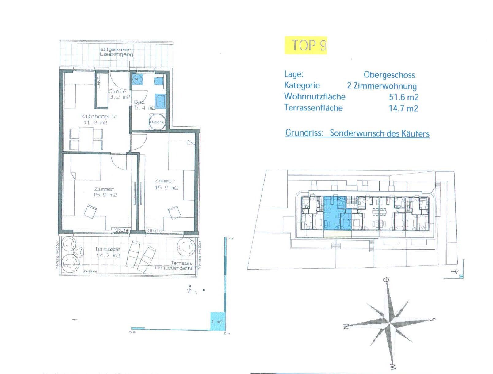 Wohnung zur Miete 1.099 € 2 Zimmer 51 m²<br/>Wohnfläche Klosterangerstraße 10 Wilten Innsbruck 6020