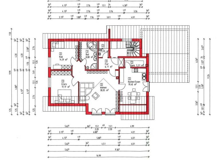 Wohnung zum Kauf 255.000 € 3 Zimmer 112,5 m²<br/>Wohnfläche Dachgeschoss, 2.<br/>Geschoss 01.10.2025<br/>Verfügbarkeit Leiblfing Leiblfing 94339