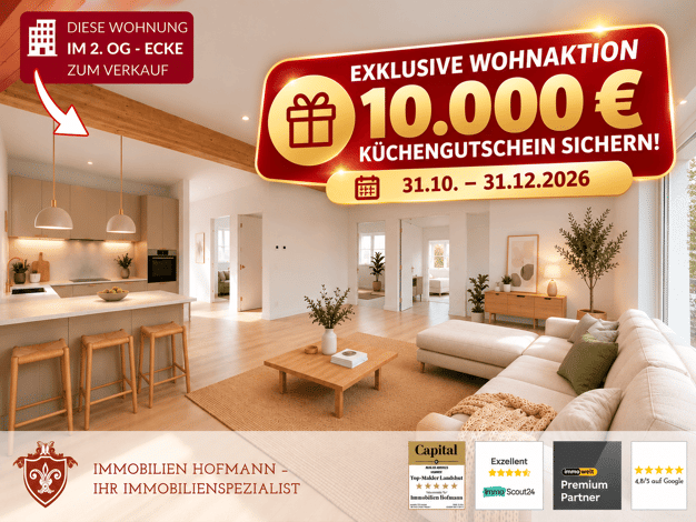 Wohnung zum Kauf - Erstbezug provisionsfrei 398.714 € 4 Zimmer 99,7 m² 2. Geschoss Mammingerschwaigen Mamming 94437