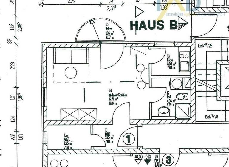 Studio zum Kauf 119.200 € 1 Zimmer 34 m² Seidnitz/Dobritz Dresden 01277