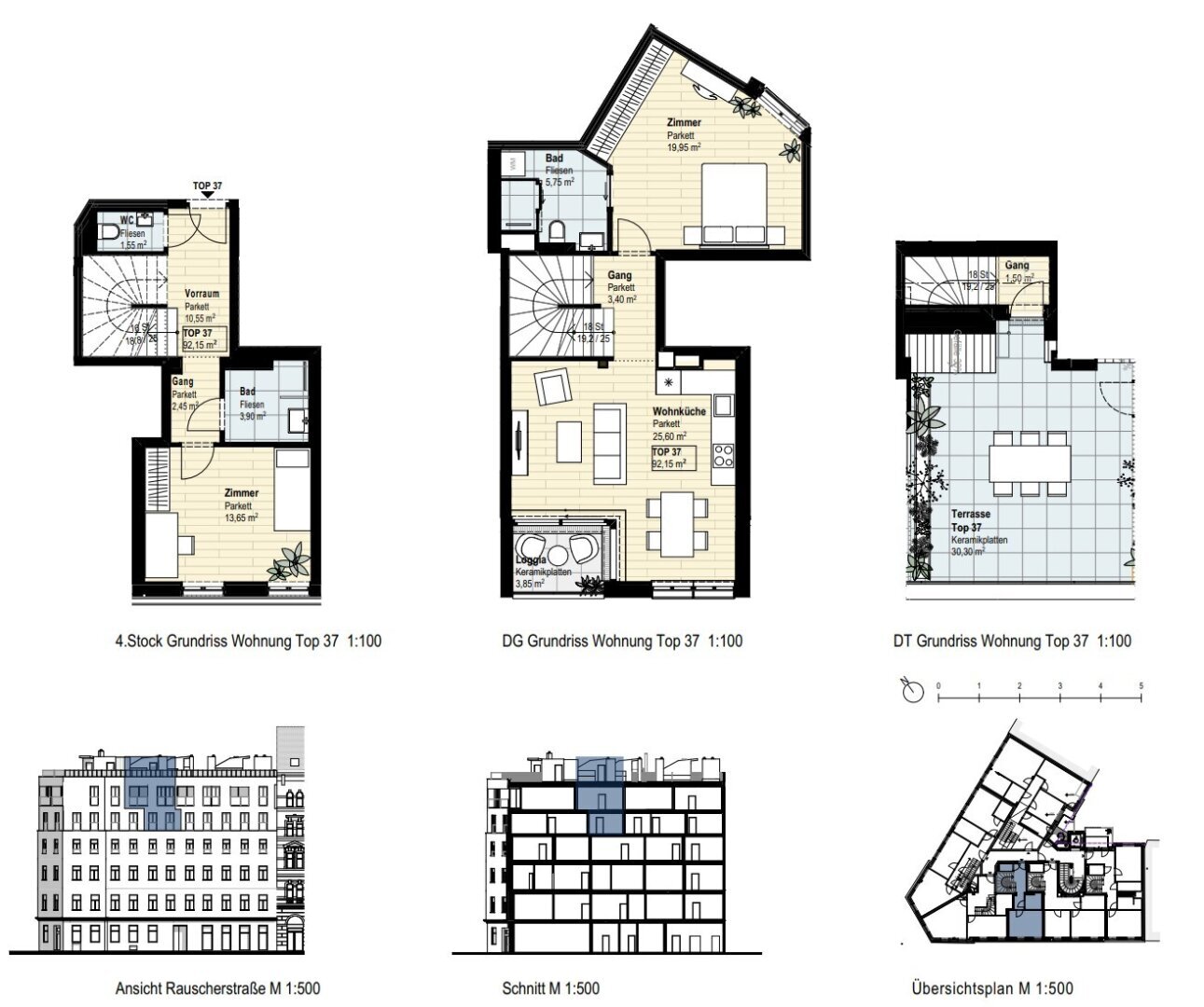 Wohnung zum Kauf 759.852 € 3 Zimmer 92,2 m²<br/>Wohnfläche Wien,Brigittenau 1200