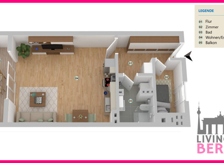 Wohnung zur Miete 950 € 1,5 Zimmer 42 m² 4. Geschoss frei ab 01.06.2026 Schustehrusstr. 14 Charlottenburg Berlin 10585