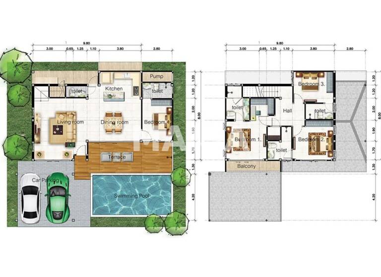Villa zur Miete 4.247 € 5 Zimmer 220 m² 345, 46 Soi Chalemphrakiat22 Pattaya 20150