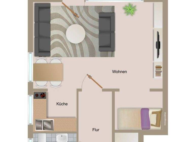 Wohnung zum Kauf 175.000 € 1,5 Zimmer 43 m² EG Bad Wörishofen 86825