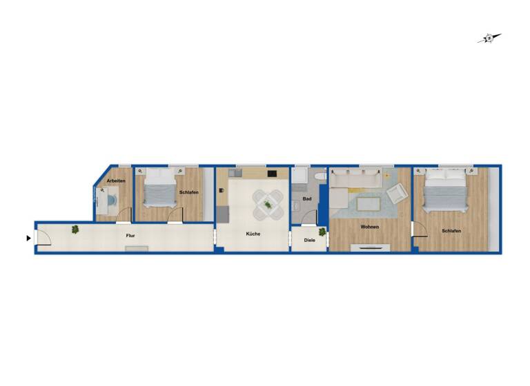 Wohnung zum Kauf 1.410.000 € 6,5 Zimmer 188,7 m²<br/>Wohnfläche 1.<br/>Geschoss Neustadt-Nord Köln 50672