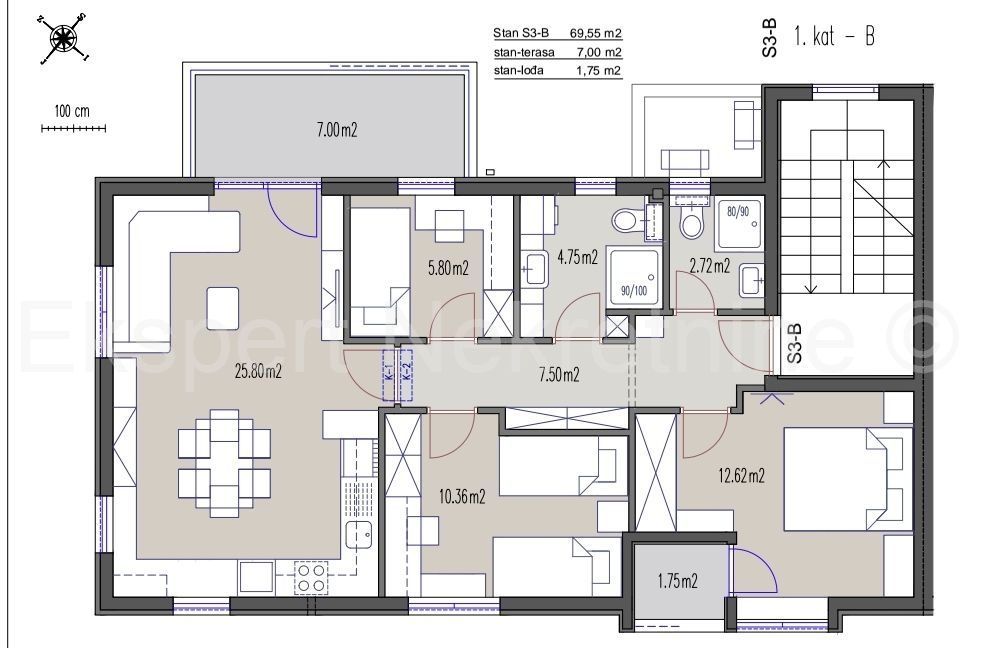 Wohnung zum Kauf 249.000 € 3 Zimmer 76 m²<br/>Wohnfläche 1.<br/>Geschoss Podstrana center