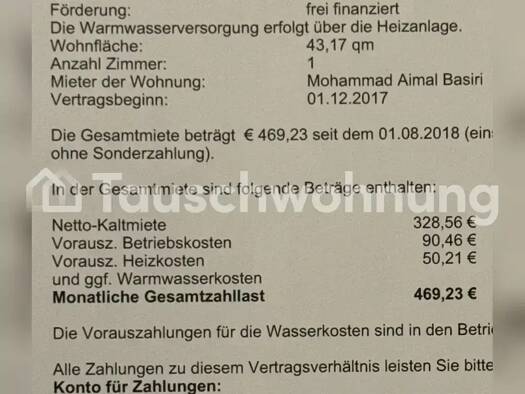Studio zur Miete Tauschwohnung 328 € 1 Zimmer 43 m² 1. Geschoss Altona-Nord Hamburg 22769