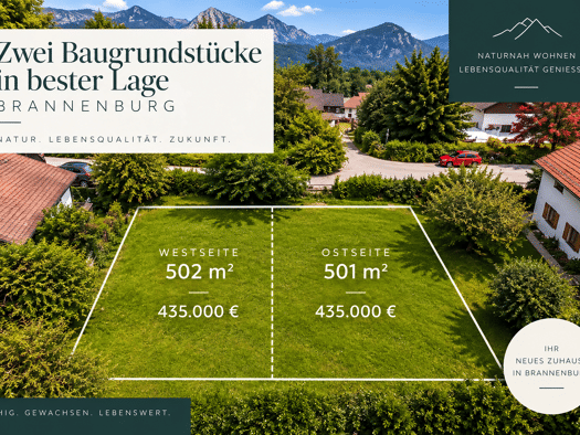 Grundstück zum Kauf 435.000 € 501 m² Grundstück Brannenburg Brannenburg 83098
