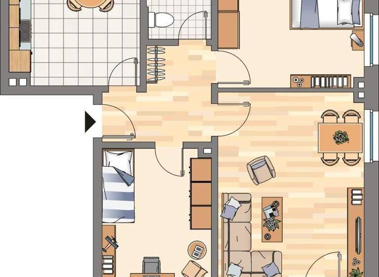 Wohnung zur Miete 589 € 3 Zimmer 67 m² 1. Geschoss frei ab 26.04.2026 Gotenstraße 18 Habinghorst Castrop-Rauxel 44579