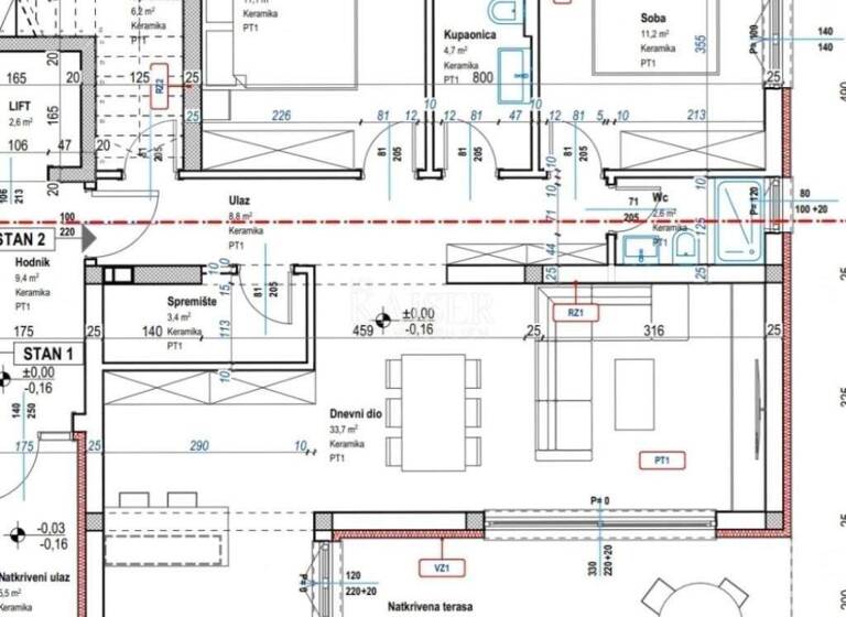 Wohnung zum Kauf 353.500 € 3 Zimmer 89 m² Porec Luka