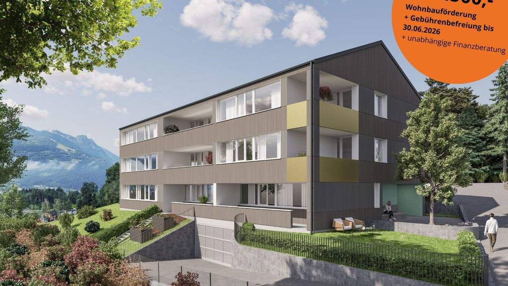 Terrassenwohnung zum Kauf provisionsfrei als Kapitalanlage geeignet 578.625 € 4 Zimmer 80,8 m² Badrus 3 Göfis 6811