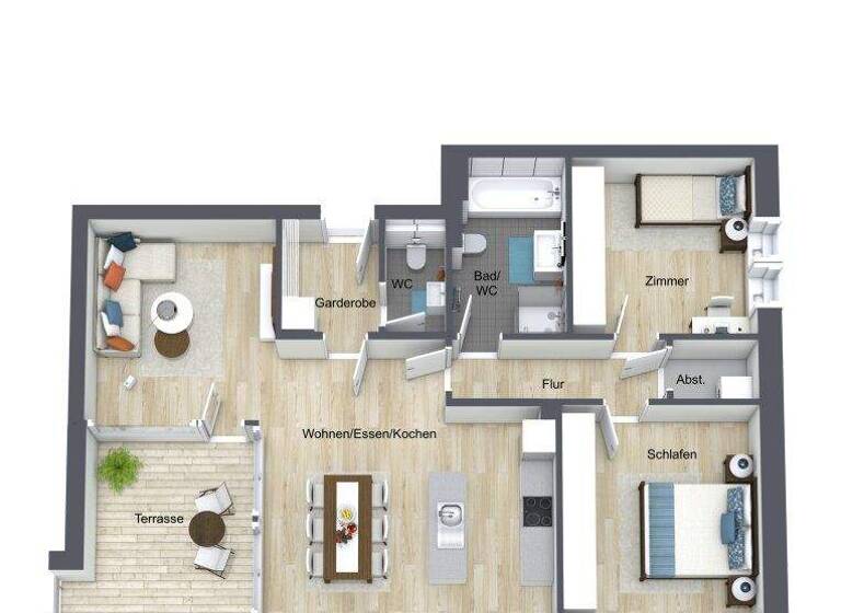 Wohnung zum Kauf 870.000 € 3 Zimmer 82 m² 1. Geschoss Seeschanze Lochau 6900