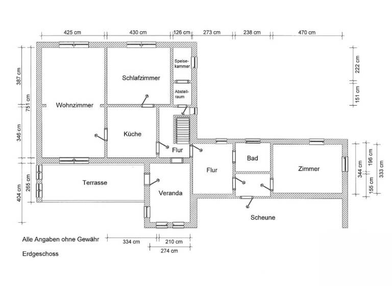 Einfamilienhaus zum Kauf 89.000 € 5 Zimmer 150 m² 1.558 m² Grundstück Hoppenrade 18292