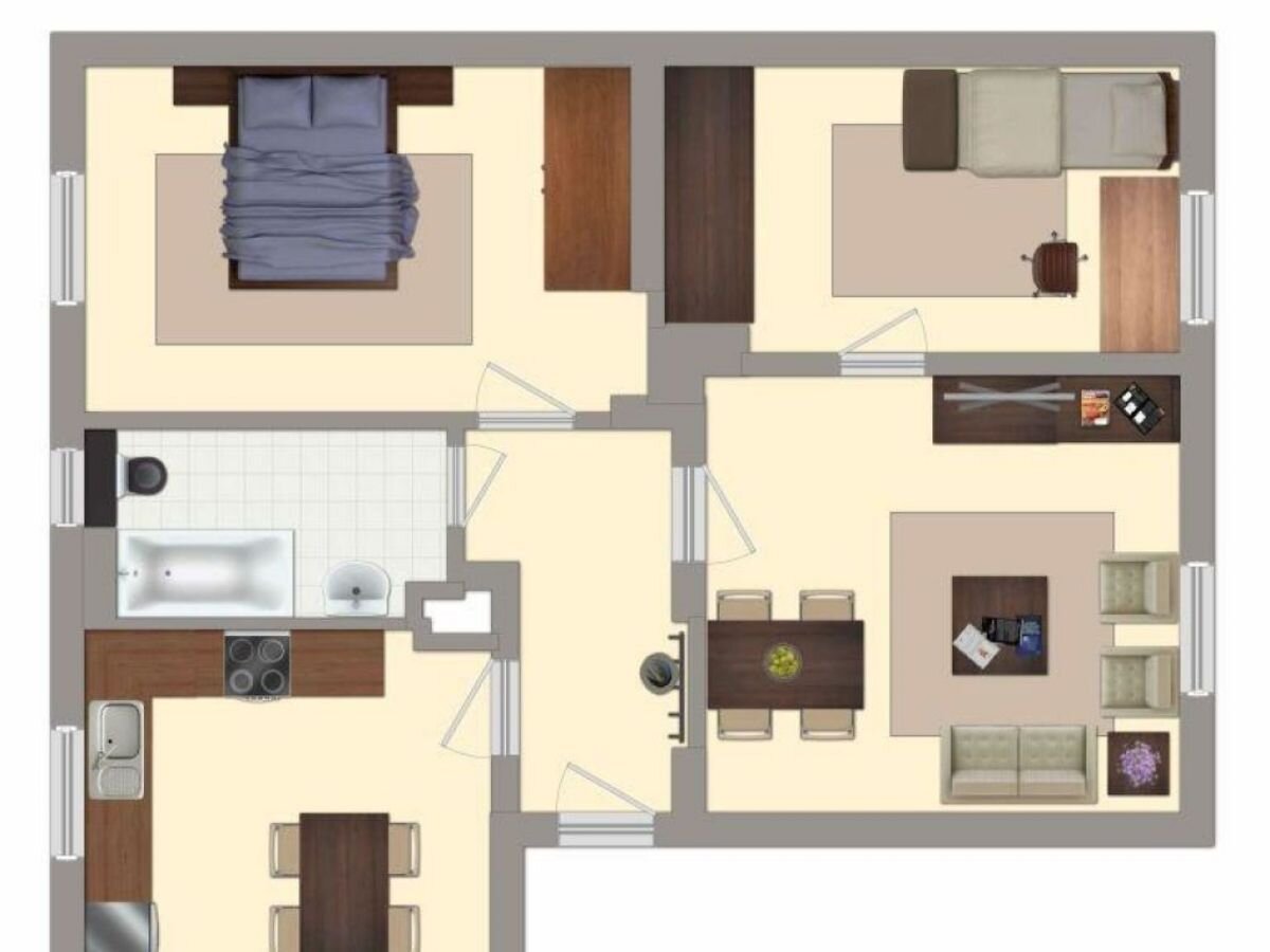 Wohnung zur Miete 332 € 3 Zimmer 52,6 m²<br/>Wohnfläche Hermann-Löns-Weg 4 Merseburg Merseburg 06217