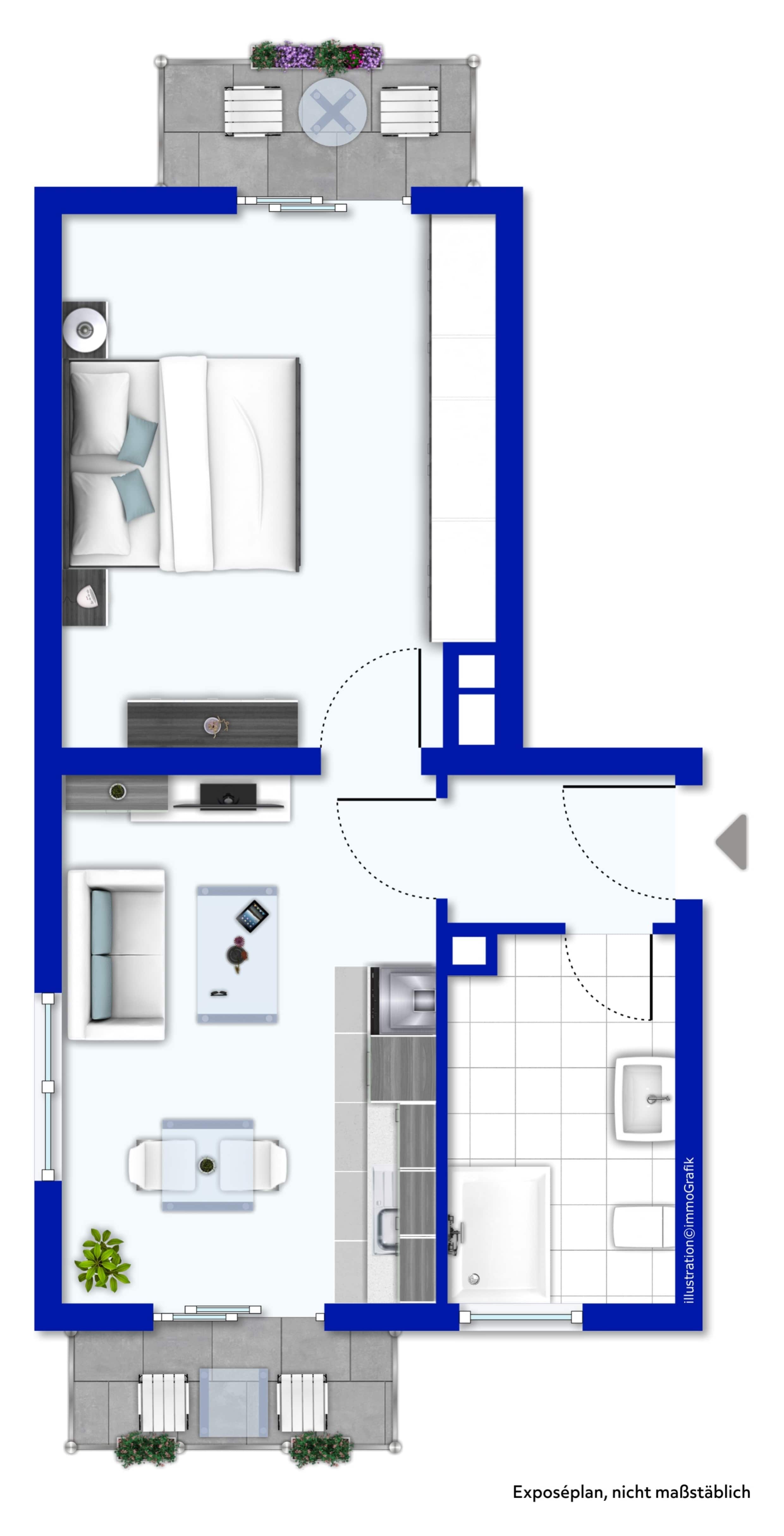 Wohnung zum Kauf 129.000 € 2 Zimmer 36,9 m²<br/>Wohnfläche 1.<br/>Geschoss Neckargemünd Neckargemünd 69151