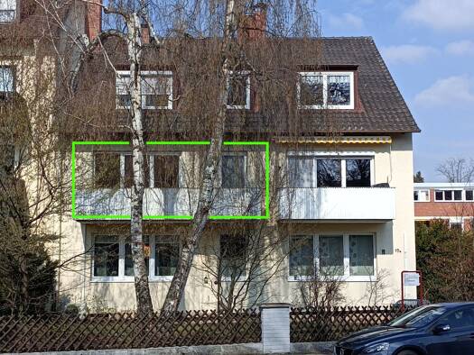Wohnung zur Miete 790 € 2 Zimmer 62 m² Geschoss 2/3 frei ab sofort Gleiwitzer Straße 19 Sebaldussiedlung Erlangen 91058