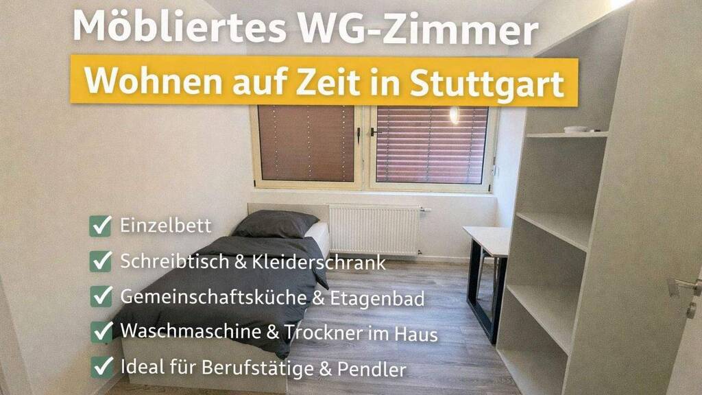 Studio zur Miete Wohnen auf Zeit 580 € 1 Zimmer 13 m² frei ab 31.12.2026 Hedelfingerstr. 0 Wangen Stuttgart Hedelfingen 70327