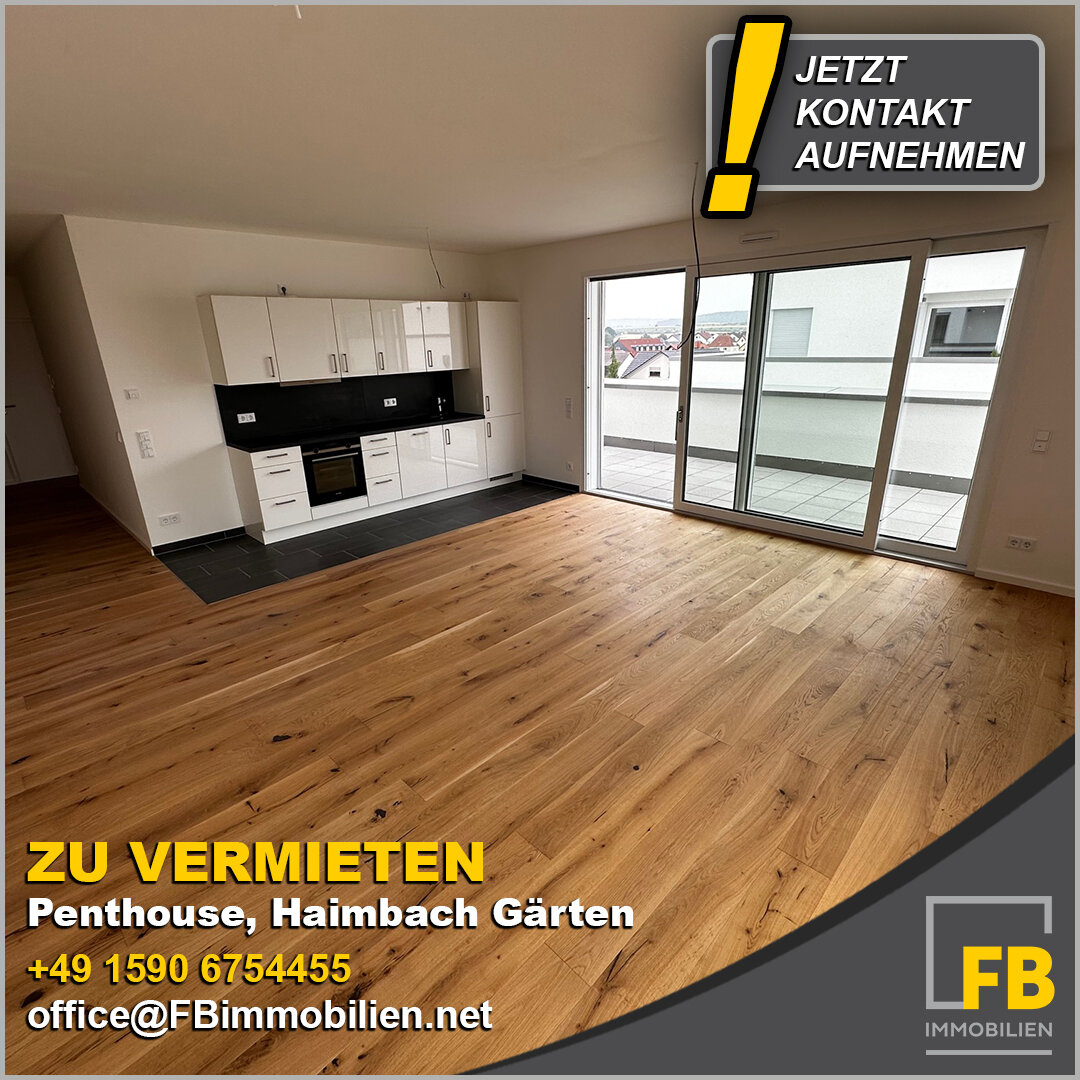 Penthouse zur Miete 1.450 € 3 Zimmer 114,6 m²<br/>Wohnfläche 6.<br/>Geschoss Fuchsstraße 6-8 Haimbach Fulda 36041