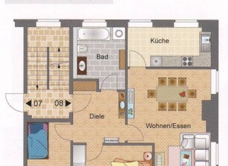 Wohnung zum Kauf 265.000 € 3 Zimmer 85,8 m²<br/>Wohnfläche Gartenstraße 24 b Radebeul 01445