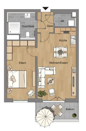 Wohnung zur Miete 740 € 2 Zimmer 62 m²<br/>Wohnfläche 1.<br/>Geschoss 16.01.2025<br/>Verfügbarkeit Magdalenenhäuser Weg 20F Silhöfer Aue Wetzlar 35578