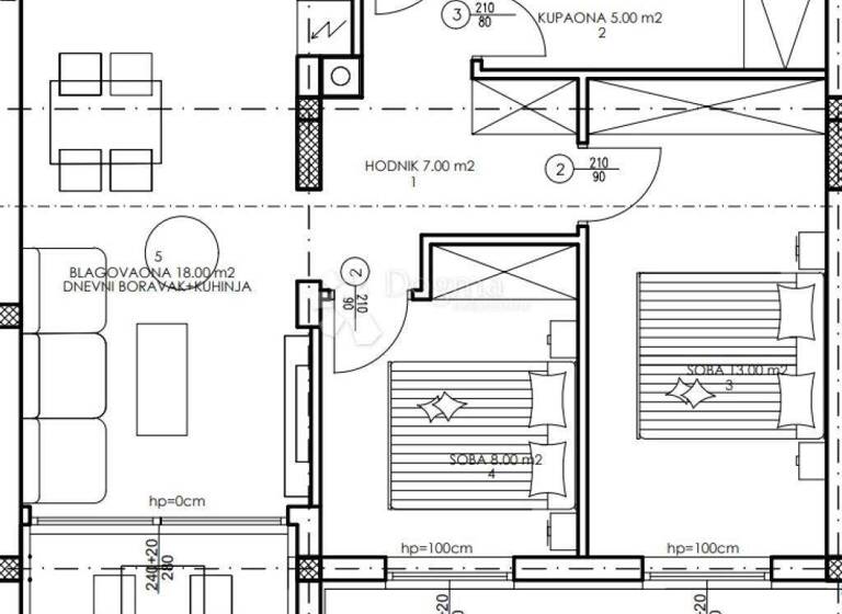 Wohnung zum Kauf 3 Zimmer 55 m² 2. Geschoss Veli Vrh - Industrijska zona