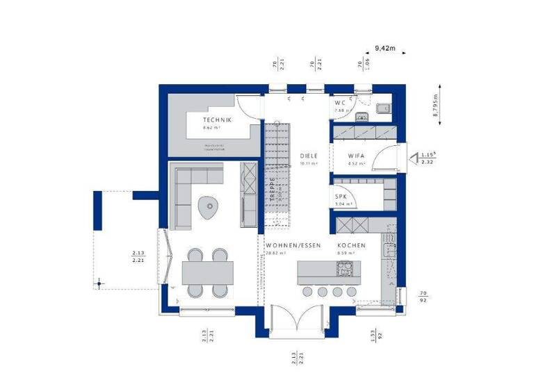 Einfamilienhaus zum Kauf 474.143 € 4 Zimmer 134 m² 671 m² Grundstück Dodendorf Sülzetal 39171