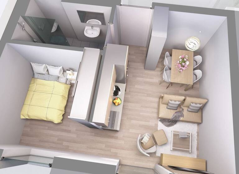 Wohnung zum Kauf provisionsfrei 97.940 € 2,5 Zimmer 32 m²<br/>Wohnfläche Wurmlingen 78573