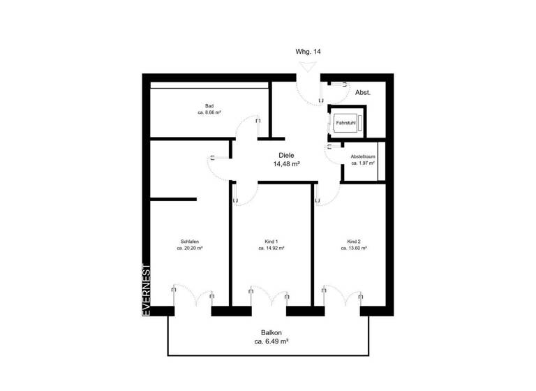 Penthouse zum Kauf - Erstbezug 770.000 € 4 Zimmer 158 m² 2. Geschoss Querum Braunschweig 38108