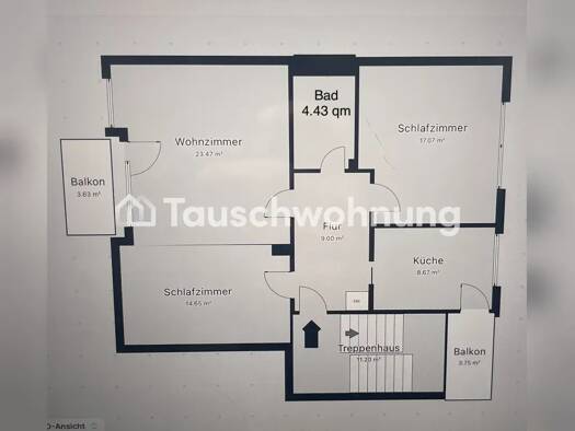Wohnung zur Miete Tauschwohnung 750 € 3 Zimmer 80 m² Linden-Süd Linden - Limmer 30449