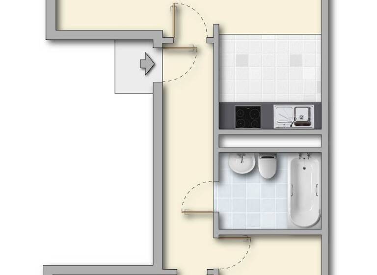 Wohnung zur Miete 360 € 3 Zimmer 61 m² 3. Geschoss Südstraße 10 Ohrdruf 99885