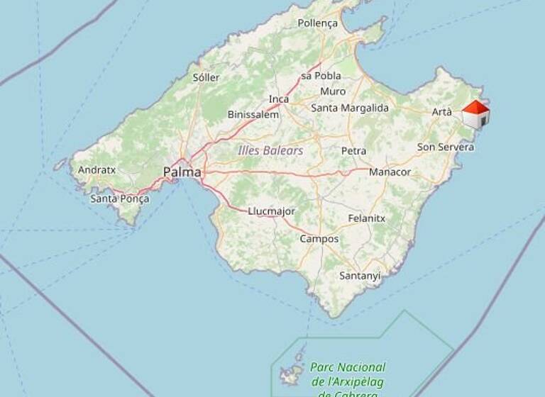 Landhaus zur Miete 4.500 € 6 Zimmer 205 m² 6.921 m² Grundstück Capdepera 07589