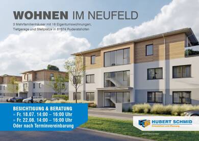 Wohnung zum Kauf - Neubau provisionsfrei 479.500 € 4 Zimmer 101,8 m² EG Ruderatshofen Ruderatshofen 87674
