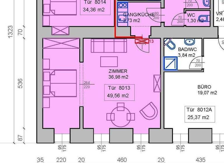 Wohnung zum Kauf 315.000 € 2 Zimmer 49,1 m² 1. Geschoss Wien 1090