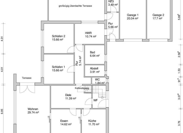 Mehrfamilienhaus zum Kauf 387.000 € 7 Zimmer 214,1 m² 1.155 m² Grundstück Augustfehn I Apen / Augustfehn 26689