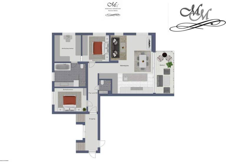 Wohnung zum Kauf 750.000 € 4,5 Zimmer 101 m² 1. Geschoss Friedrichshafen 88045