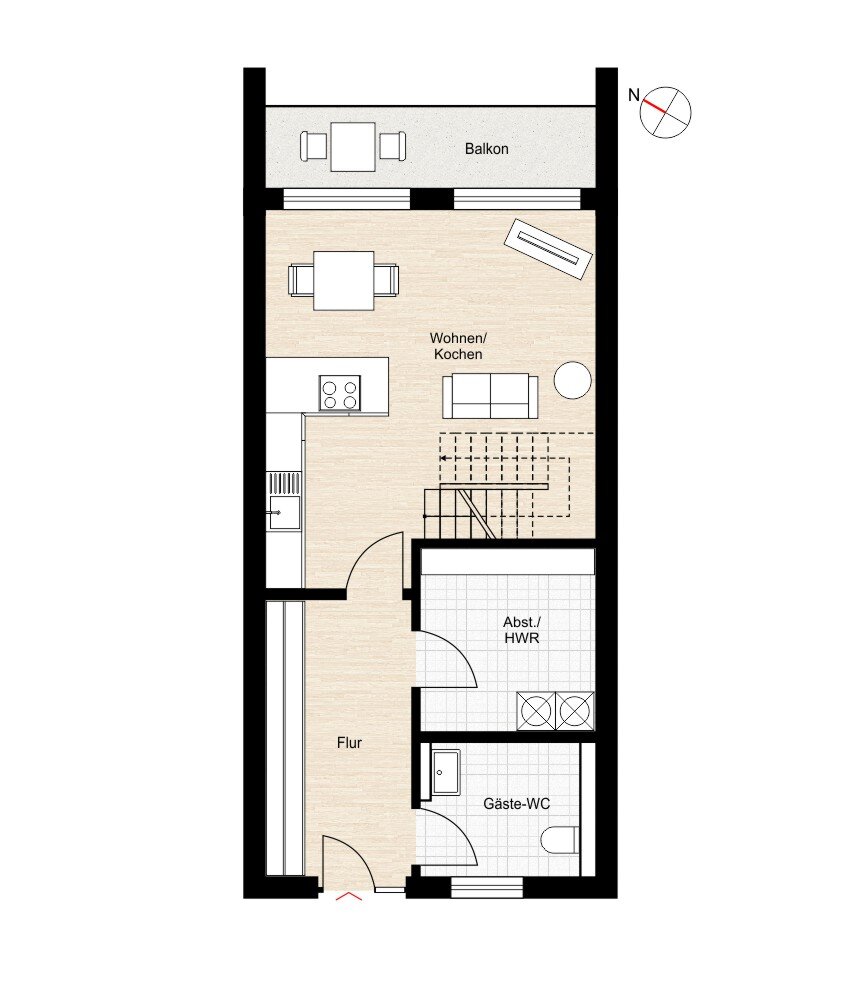 Studio zur Miete 1.030 € 2 Zimmer 100 m²<br/>Wohnfläche Verden - Mitte Verden 27283