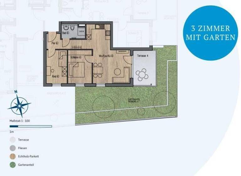 Wohnung zum Kauf provisionsfrei 369.000 € 3 Zimmer 65,1 m² Großheppacher Straße 46 Endersbach Weinstadt-Endersbach 71384