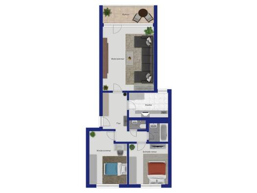 Wohnung zum Kauf 169.000 € 3 Zimmer 81 m² West Ludwigshafen am Rhein 67059
