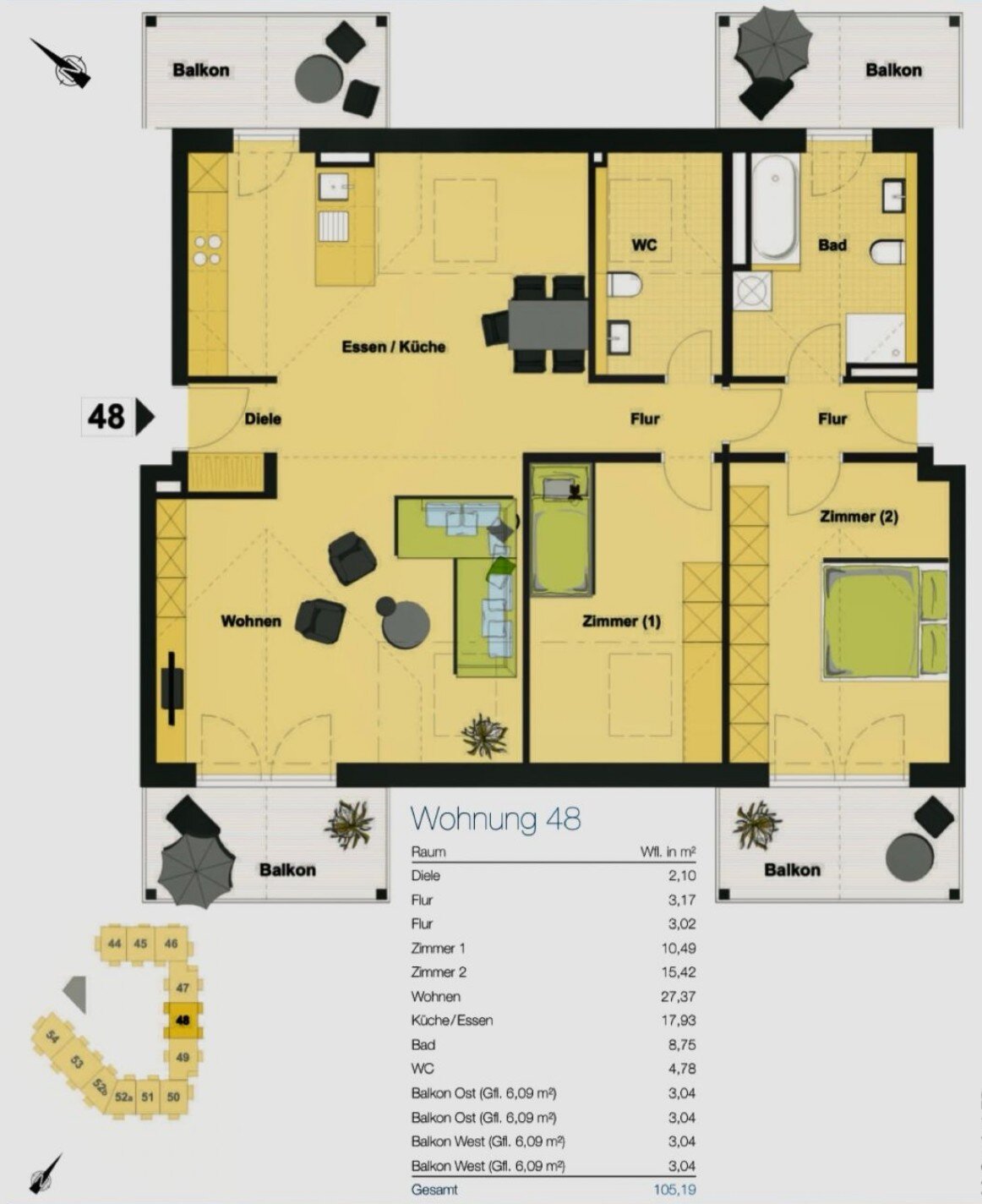 Wohnung zum Kauf 790.000 € 3 Zimmer 105,2 m²<br/>Wohnfläche 4.<br/>Geschoss 15.03.2025<br/>Verfügbarkeit Sauerlach Sauerlach 82054