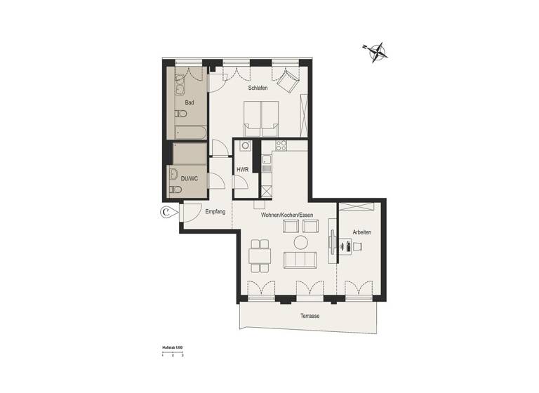 Wohnung zum Kauf provisionsfrei 830.000 € 3 Zimmer 104,9 m² 1. Geschoss Düsseltal Düsseldorf-Düsseltal 40239