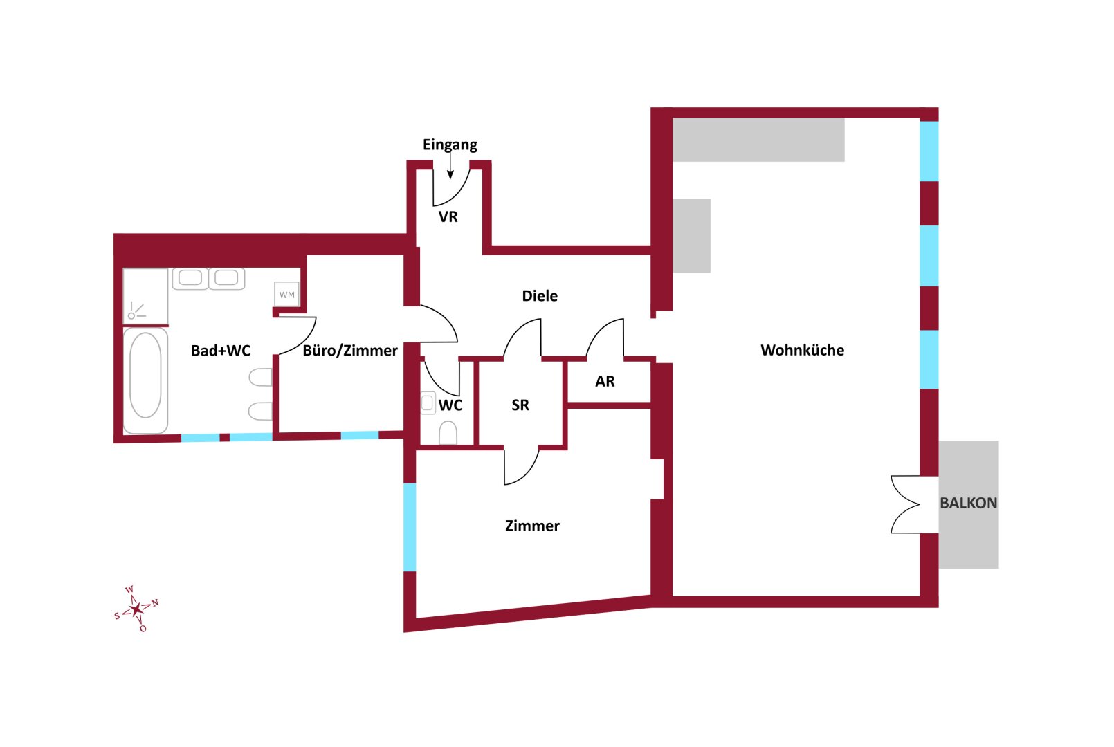 Wohnung zur Miete 2.001 € 3 Zimmer 130,8 m²<br/>Wohnfläche Wien 1010