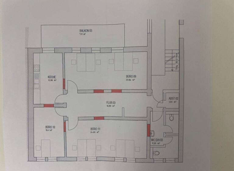 Büro zur Miete 10,65 € Ilmenau 98693