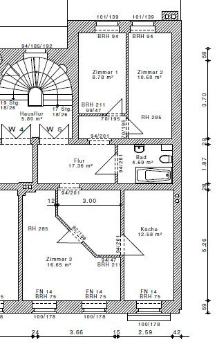 Wohnung zur Miete 500 € 3 Zimmer 74 m²<br/>Wohnfläche 2.<br/>Geschoss Demianiplatz 55 Innenstadt Görlitz 02826