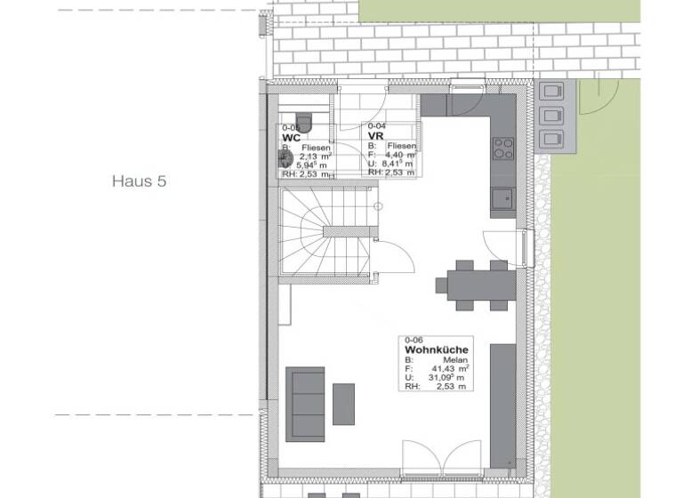 Doppelhaushälfte zur Miete 1.473 € 5 Zimmer 129,1 m² 228,6 m² Grundstück Landegg 2486