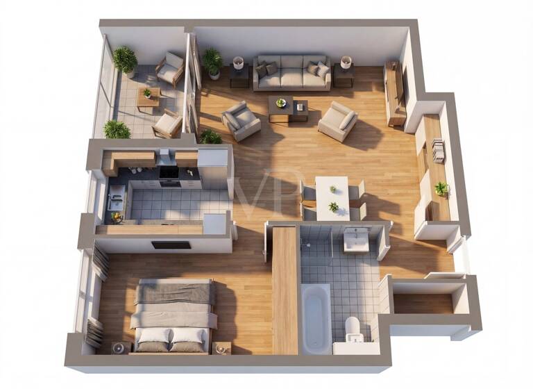 Wohnung zum Kauf 179.000 € 2 Zimmer 57 m² 1. Geschoss Toitenwinkel Rostock / Toitenwinkel 18147