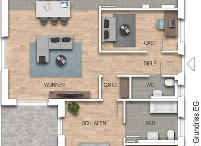 Bungalow zum Kauf 393.900 € 3 Zimmer 126 m² 700 m² Grundstück Güby 24357