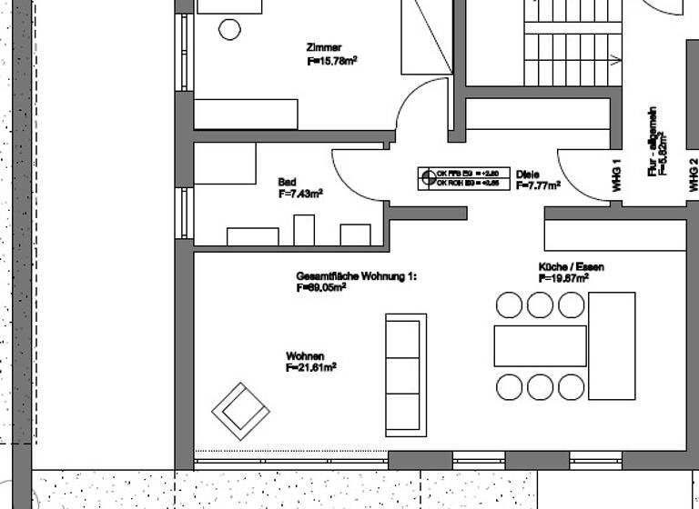 Wohnung zum Kauf provisionsfrei 483.700 € 3 Zimmer 86 m²<br/>Wohnfläche EG<br/>Geschoss ab sofort<br/>Verfügbarkeit Lützelsachsen Weinheim 69469