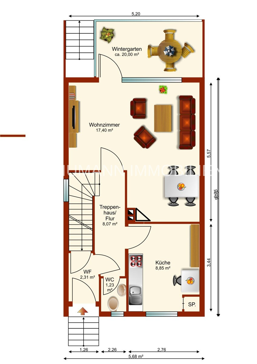 Reihenendhaus zum Kauf 269.000 € 5 Zimmer 125 m²<br/>Wohnfläche 361 m²<br/>Grundstück Altengroden Wilhelmshaven / Altengroden 26386